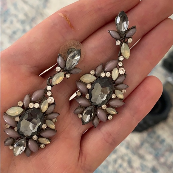 Dangle cluster earrings - Picture 3 of 6